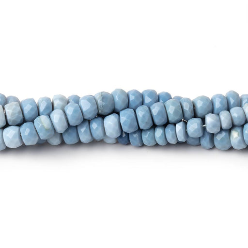 4.5 - 5.5mm Owyhee Blue Opal Faceted Rondelle Beads 16 inch 124 pieces - Beadsofcambay.com