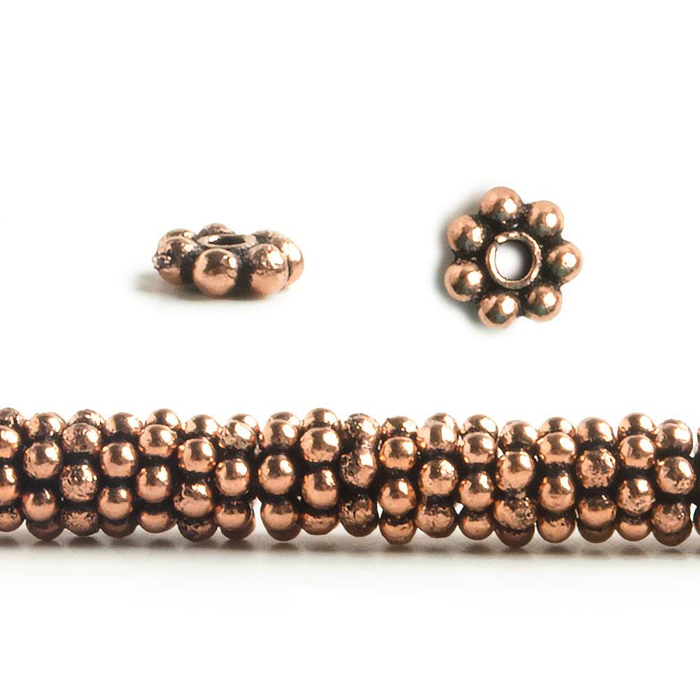 4mm Daisy Spacer Beads 8 inch 155 pieces - Beadsofcambay.com