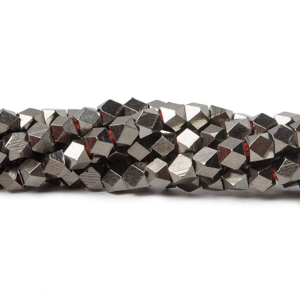 4mm Shiny Faceted Nugget Beads 8 inch 47 pieces - Beadsofcambay.com