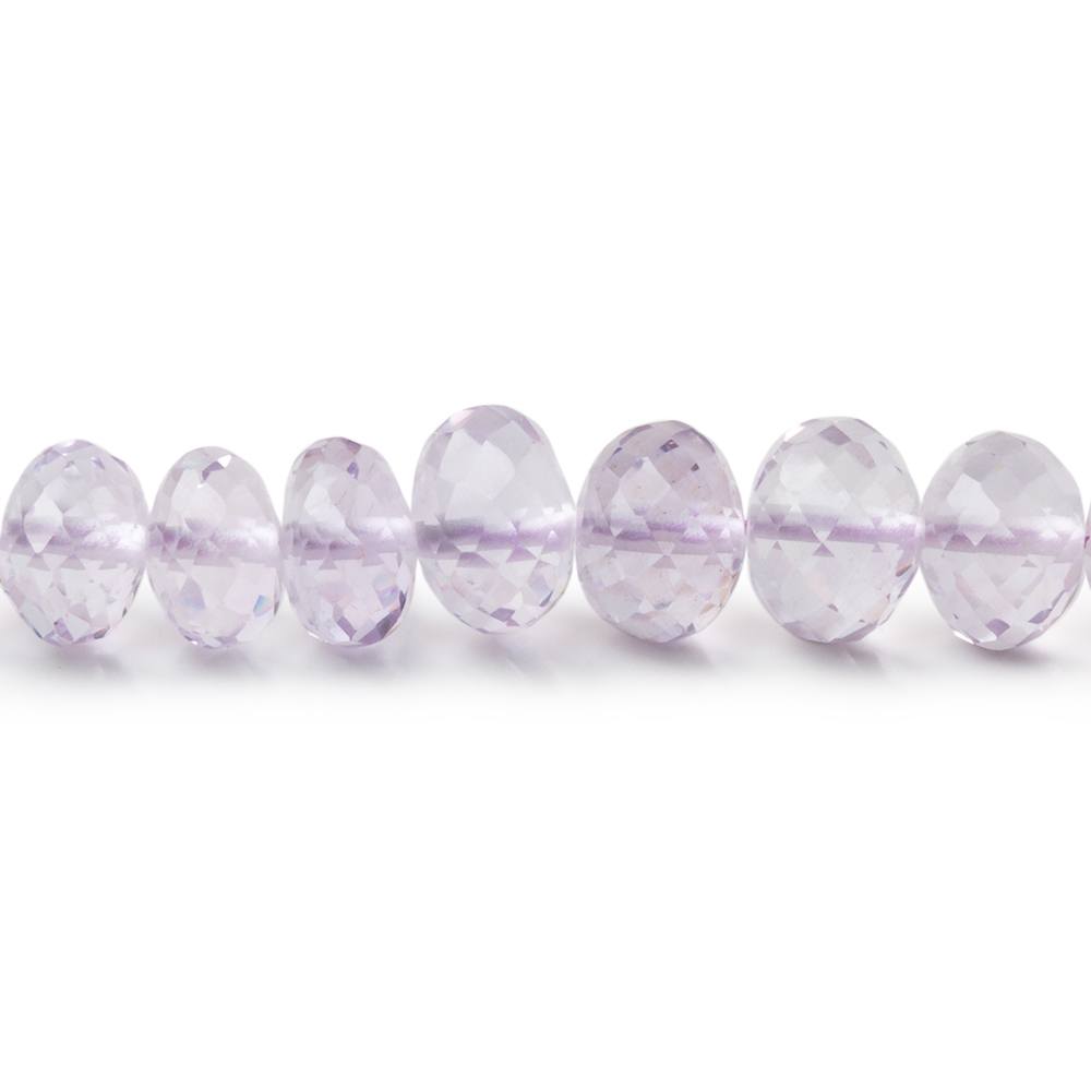 5 - 7mm Pink Amethyst Faceted Rondelle Beads 16 inch 98 pieces AA - Beadsofcambay.com