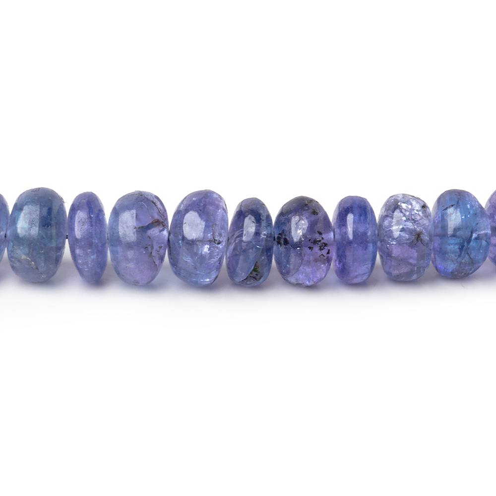5 - 7mm Tanzanite Plain Rondelle Beads 15.75 inch 112 pieces - Beadsofcambay.com