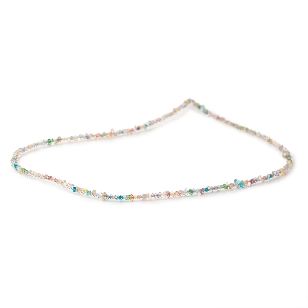 2x1-3x1.5mm Multi Color Double Terminated Quartz Beads 15 inch 275 pieces - BeadsofCambay.com