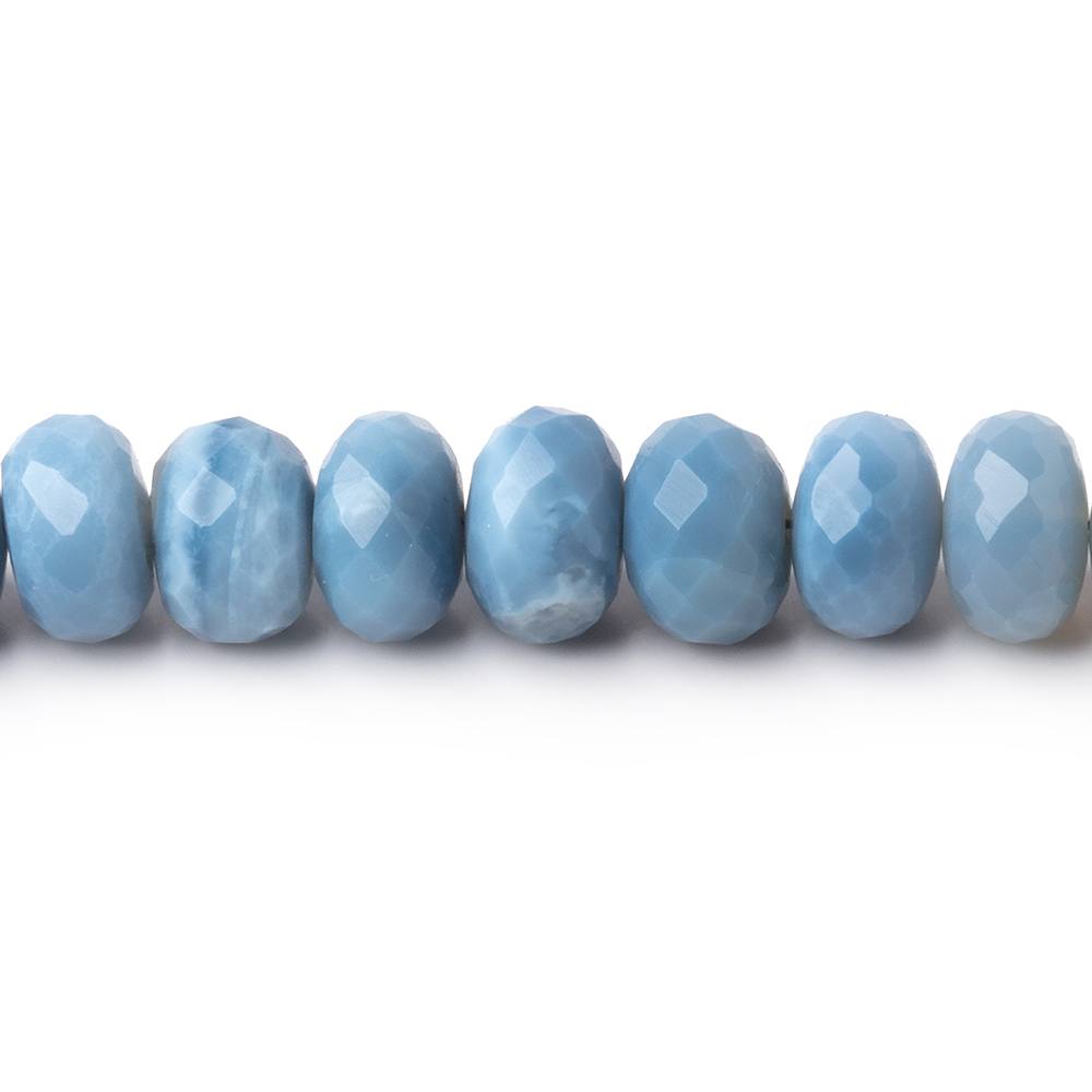 5.5 - 8mm Owyhee Blue Opal Faceted Rondelle Beads 15.75 inch 78 pieces - Beadsofcambay.com