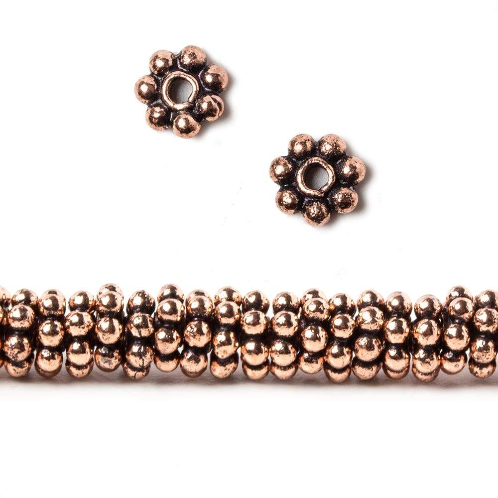 5mm Daisy Spacer Beads 8 inch 128 pieces - Beadsofcambay.com