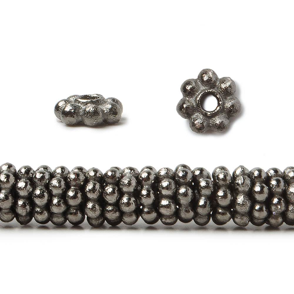 5mm Daisy Spacer Beads 8 inch 128 pieces - Beadsofcambay.com