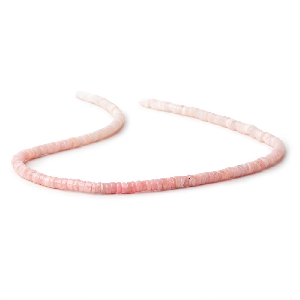 5mm Ombré Pink Peruvian Opal Plain Heishi Beads 18 inch 190 pieces - Beadsofcambay.com