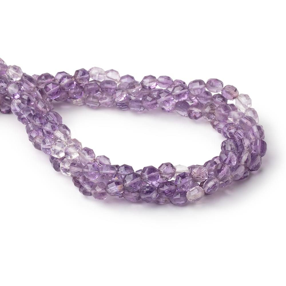 6 - 6.5mm Shaded Pink Amethyst Faceted Hexagon Beads 16 inch 60 pieces - Beadsofcambay.com