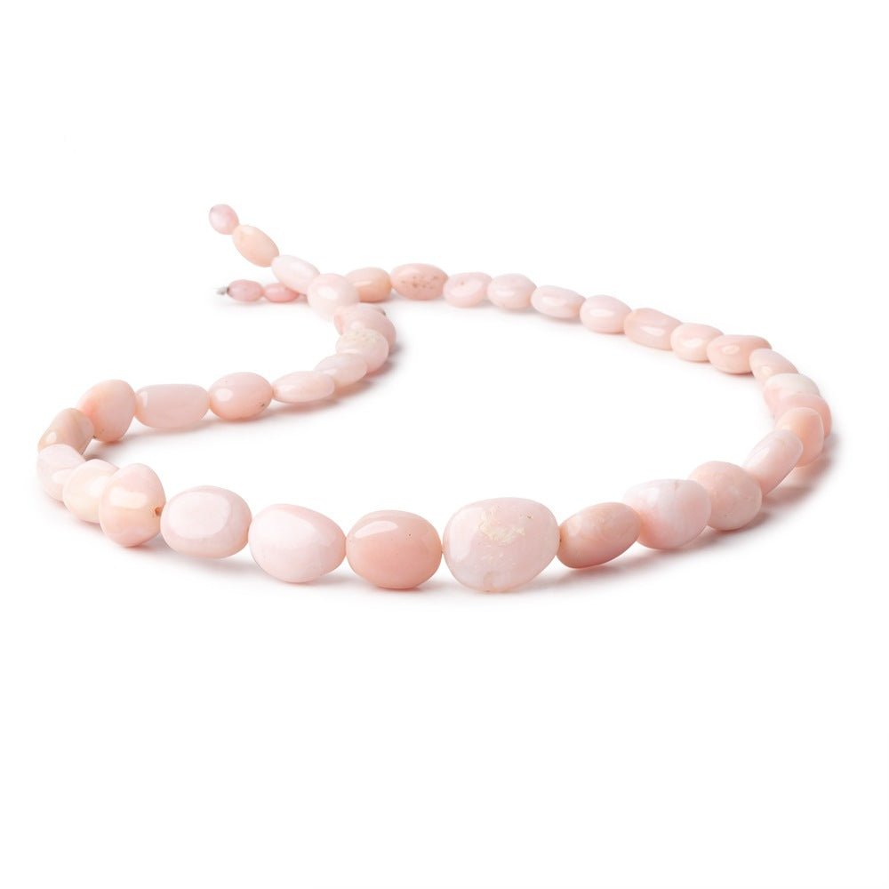 6x4-16x13mm Pink Peruvian Opal Plain Nugget Beads 17 inch 36 pieces - Beadsofcambay.com