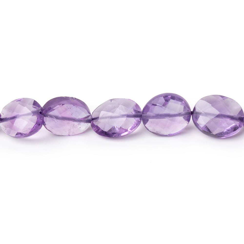 6x5 - 10x8mm Amethyst Faceted Oval Beads 15.5 inch 52 pieces - Beadsofcambay.com