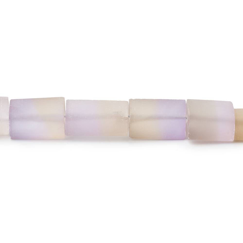 6x6 - 10x7mm Matte Ametrine Plain Tube Beads 18 inch 55 pieces AA - Beadsofcambay.com