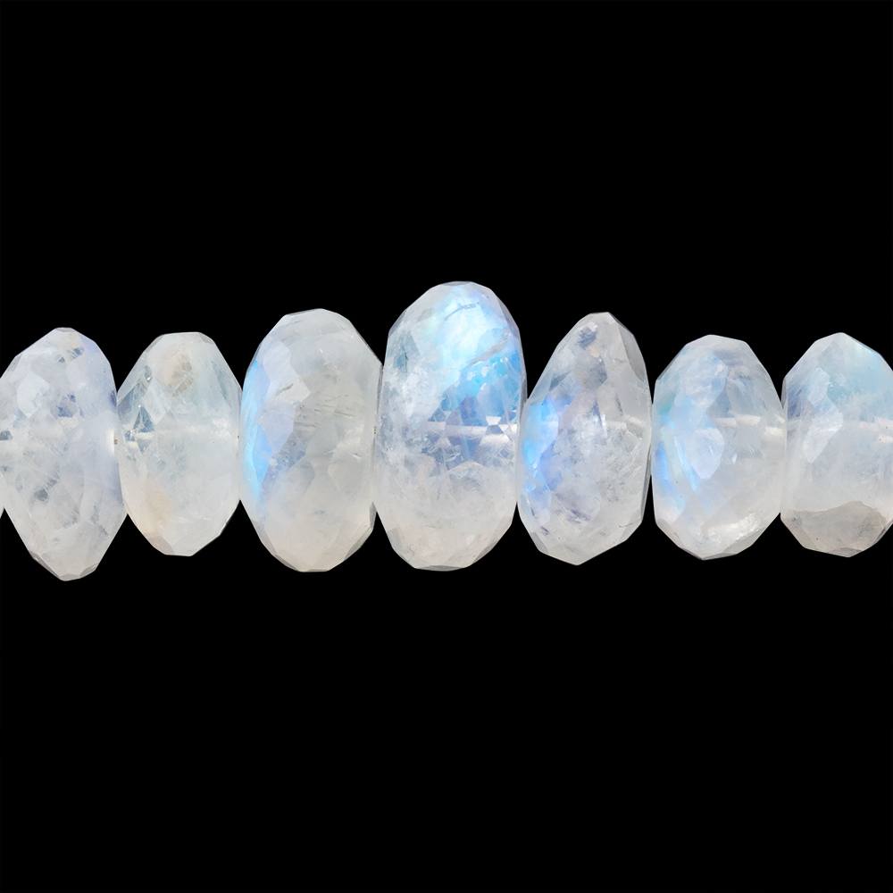 72ct Rainbow outlets Moonstone Smooth Moonstone Full Drop Teardrop Briolette Bead 8 inch Strand