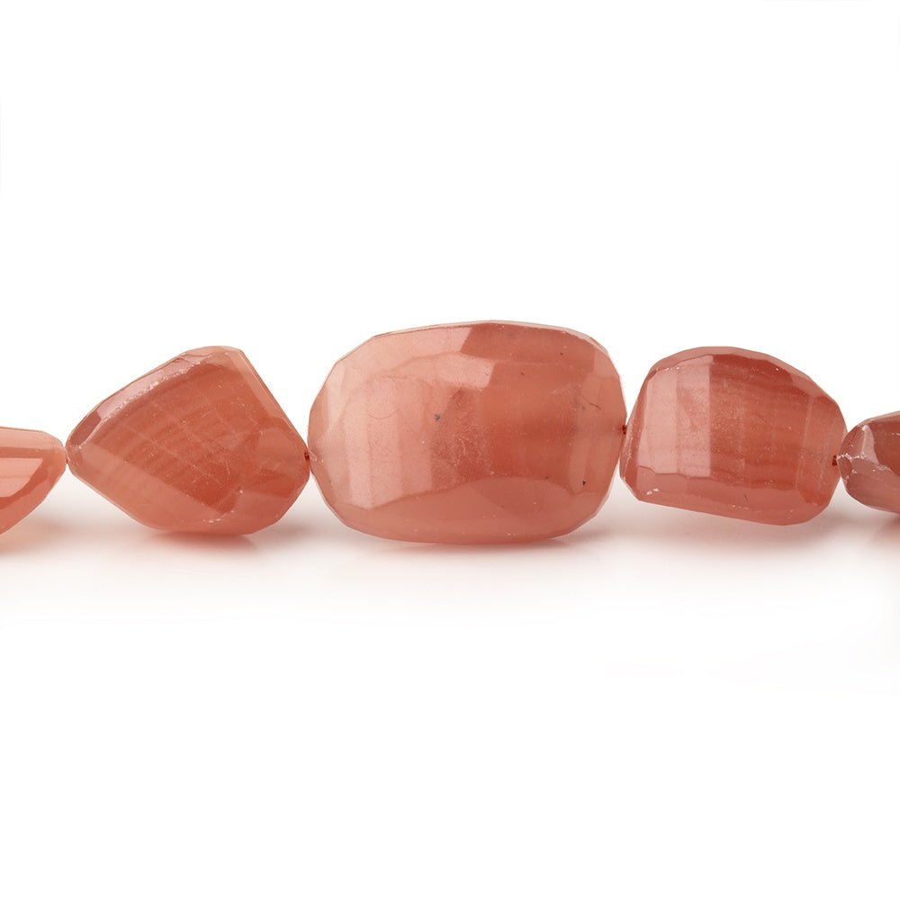 7 - 15mm Rhodochrosite Faceted Nugget Beads 17 inch 36 pieces AA - Beadsofcambay.com