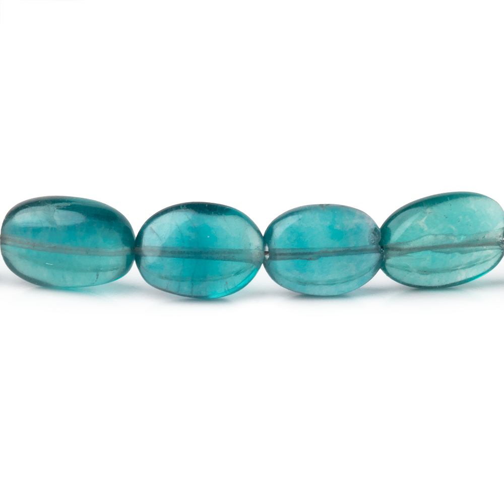 7.5x10mm Shaded Fluorite Plain Oval Beads 16 inch 40 pieces AA - Beadsofcambay.com