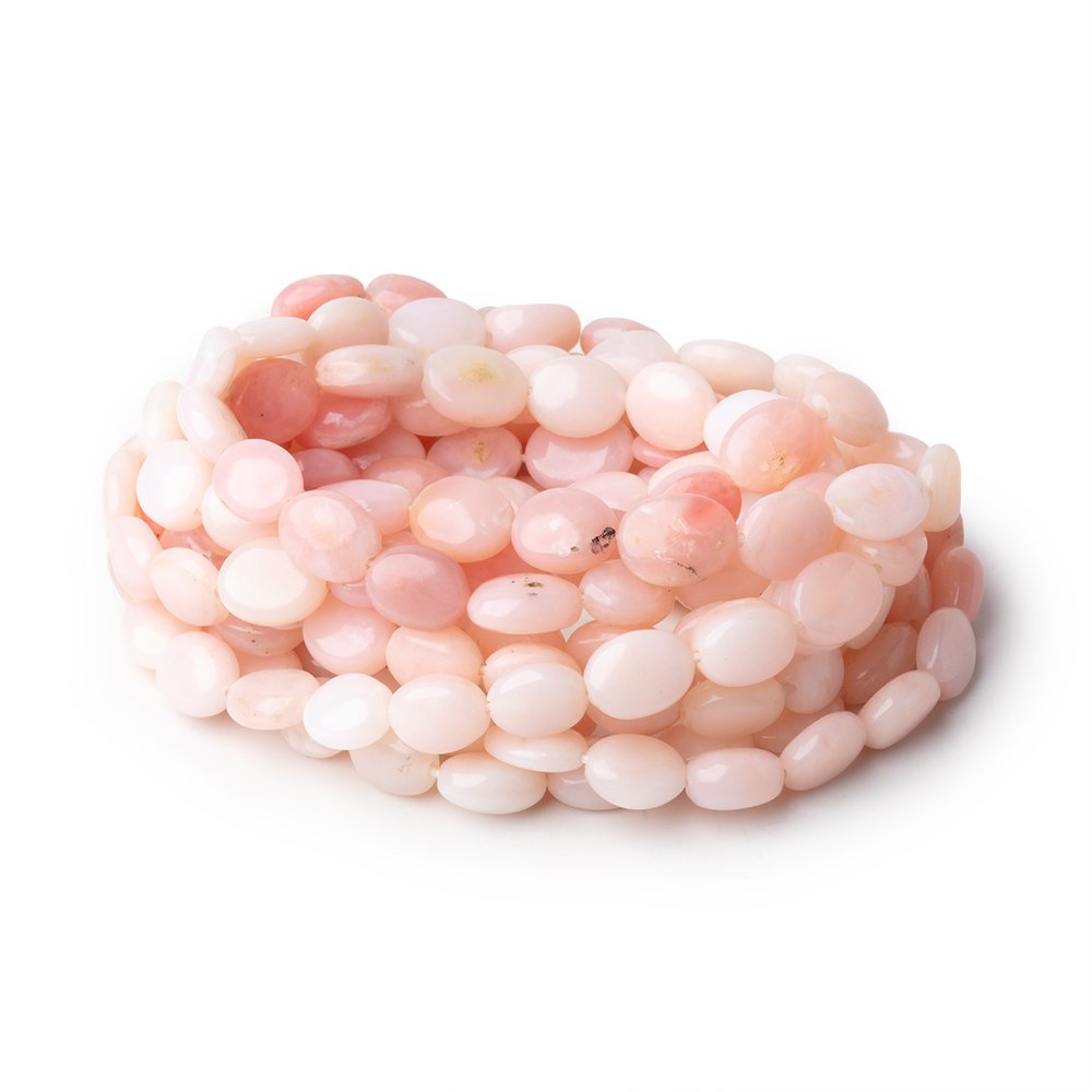 7x6-9x7mm Pink Peruvian Opal Plain Nugget Beads 18 inch 57 pieces - Beadsofcambay.com