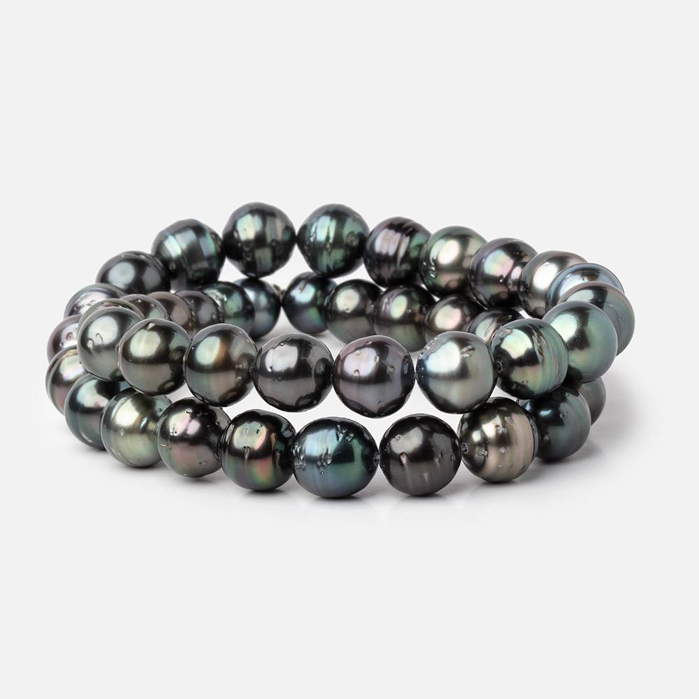 8 - 10mm Tahitian Saltwater Pearl Beads 16 inch 43 pieces AA - Beadsofcambay.com