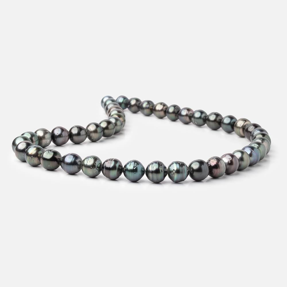 8 - 10mm Tahitian Saltwater Pearl Beads 16 inch 43 pieces AA - Beadsofcambay.com