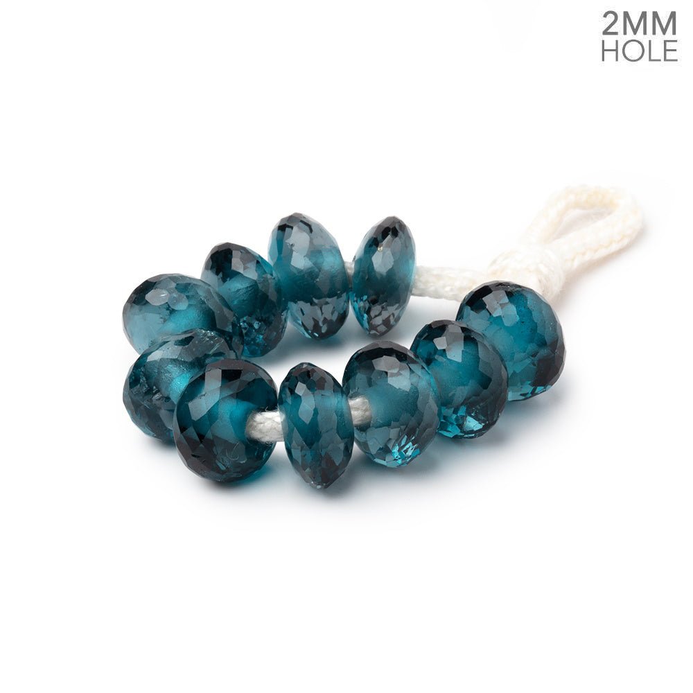 Swiss blue topaz, Lovely Handmade natural swiss blue topaz, faceted rondelle beads shops (2.50-3 mm) Necklaces 16 inches Long