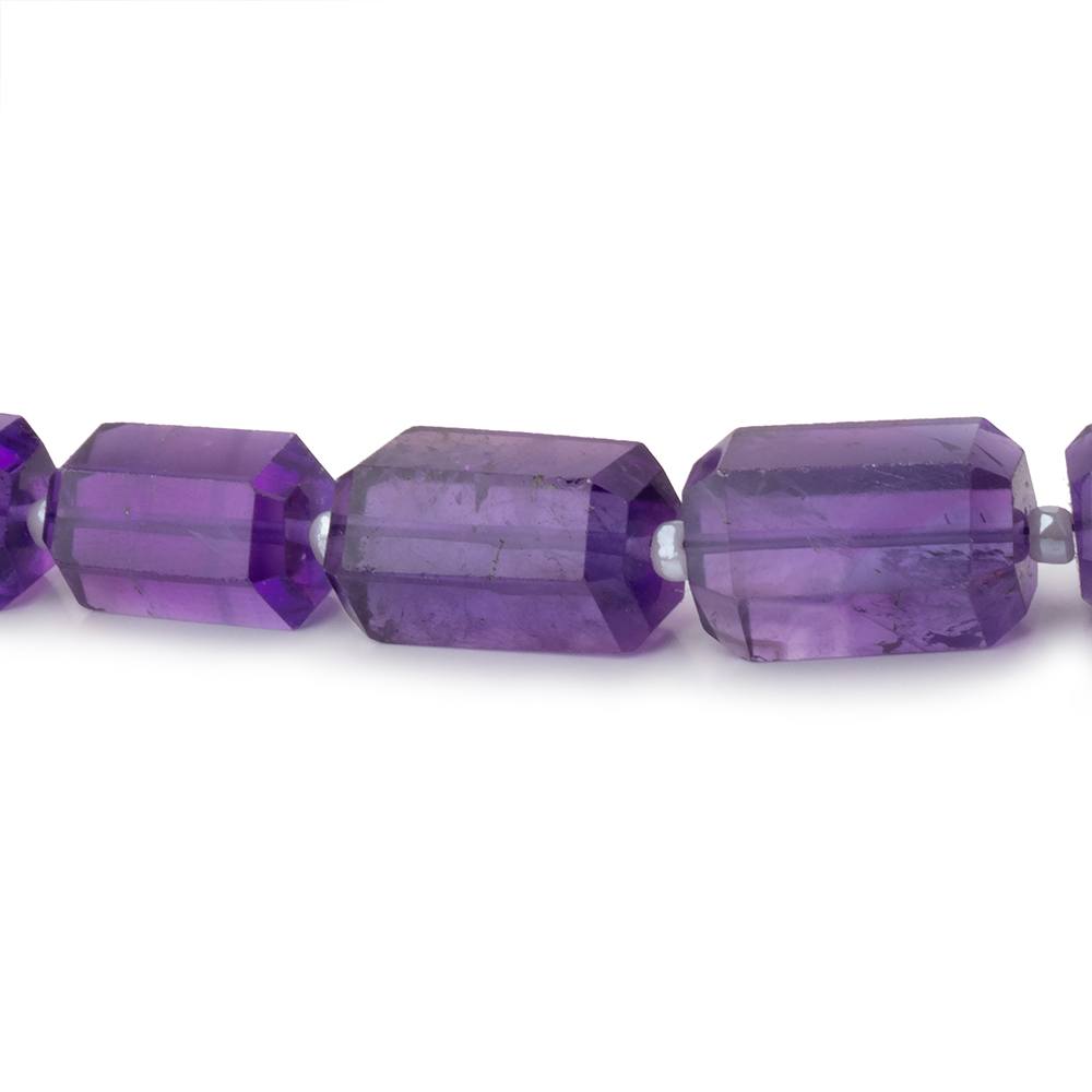 8.5 - 13mm Amethyst Faceted Nugget Beads 16 inch 30 pieces A - Beadsofcambay.com