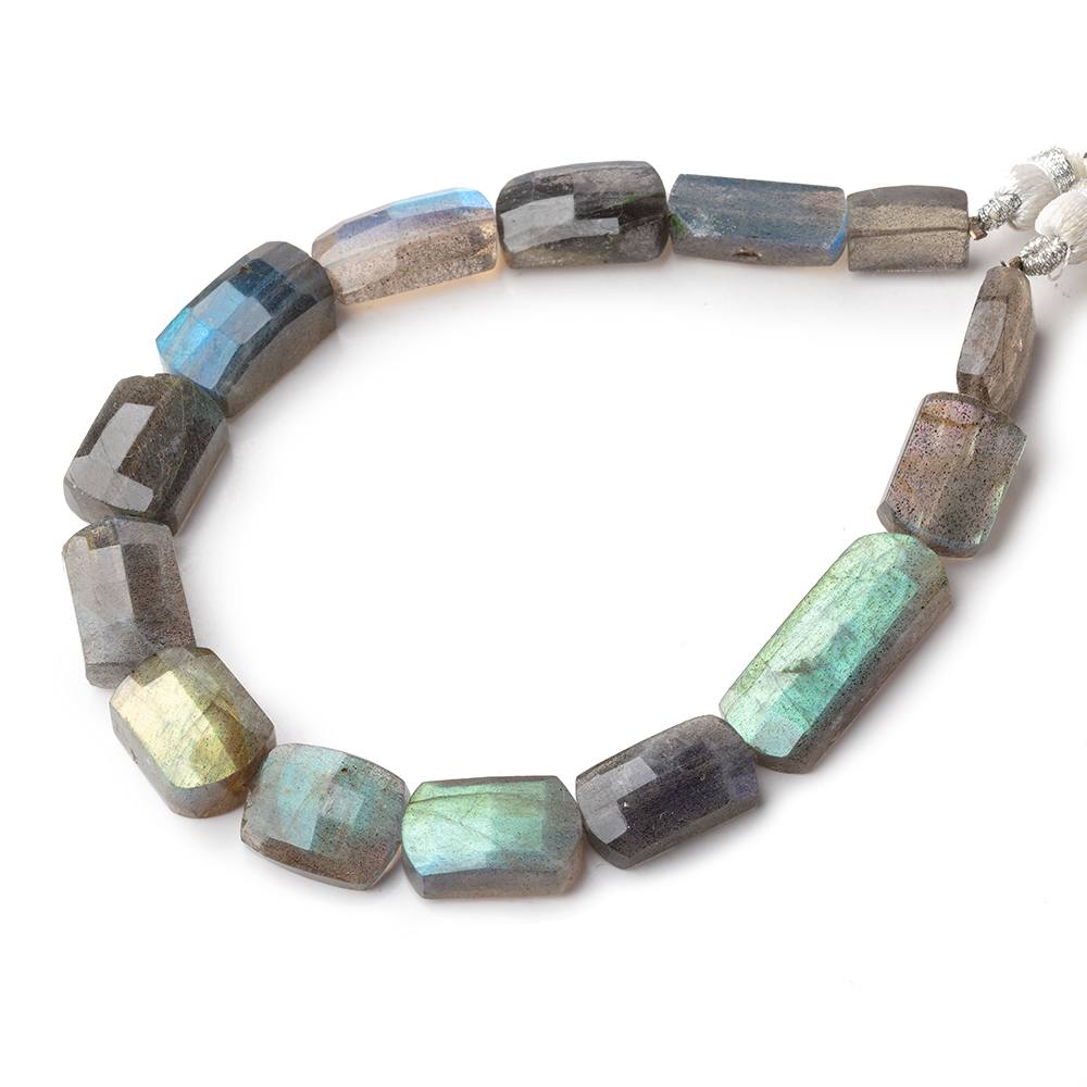 10x7-24x9mm Labradorite Cushion Beads 8.25 inch 14 pieces - Beadsofcambay.com