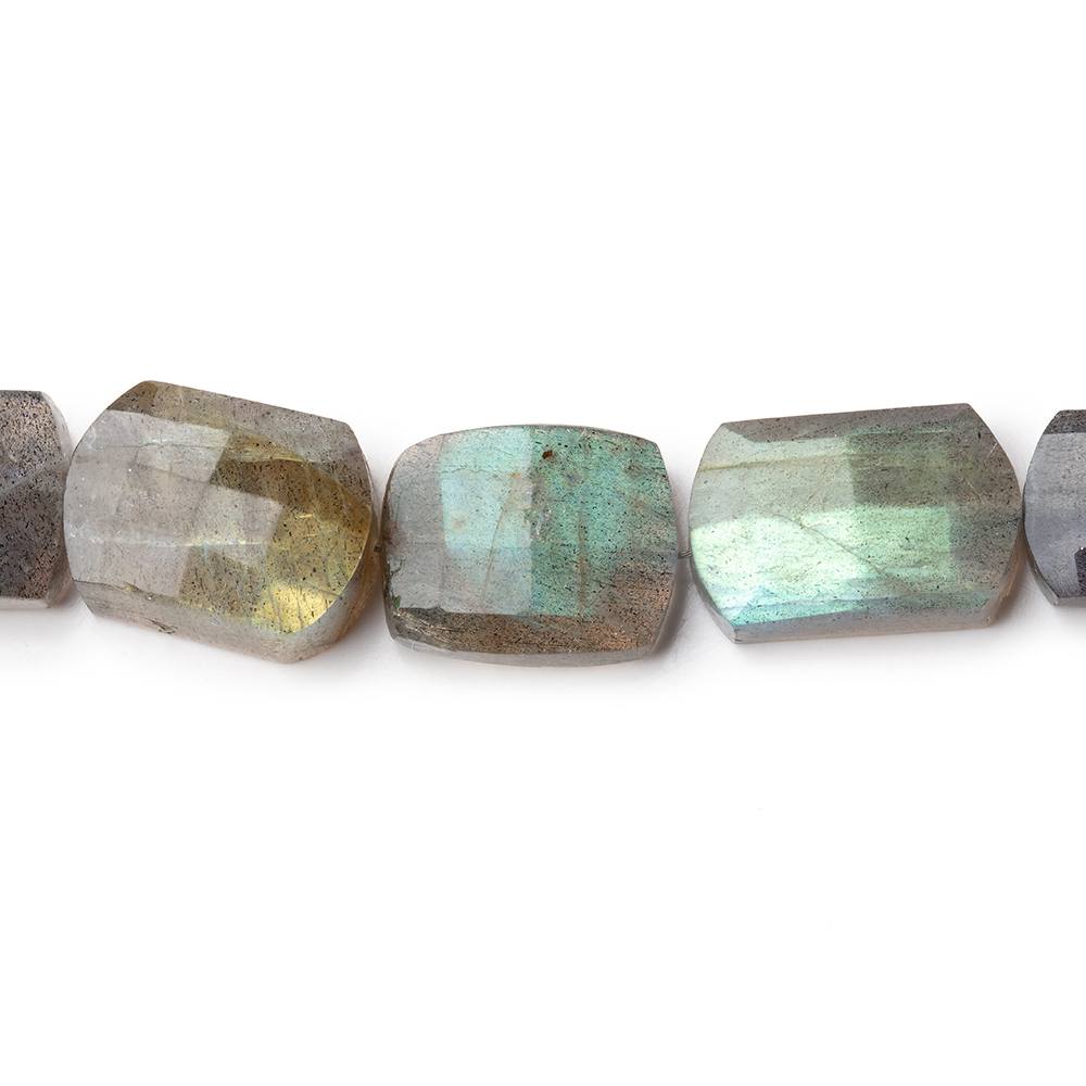 10x7-24x9mm Labradorite Cushion Beads 8.25 inch 14 pieces - Beadsofcambay.com