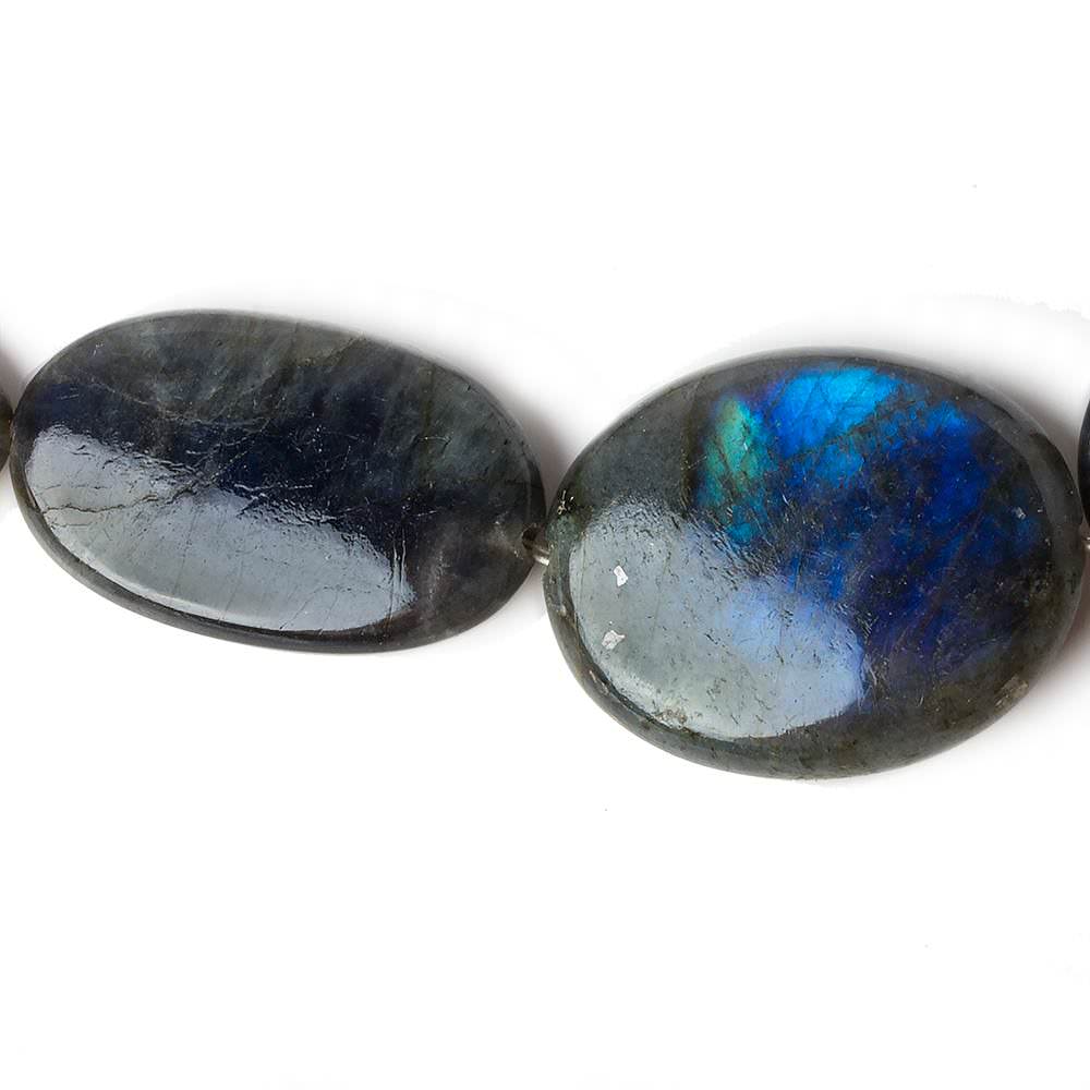 10x9-27x21mm Labradorite plain nuggets 18 inch 25 beads - Beadsofcambay.com