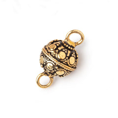Antiqued 22kt Gold Plated Copper Beads