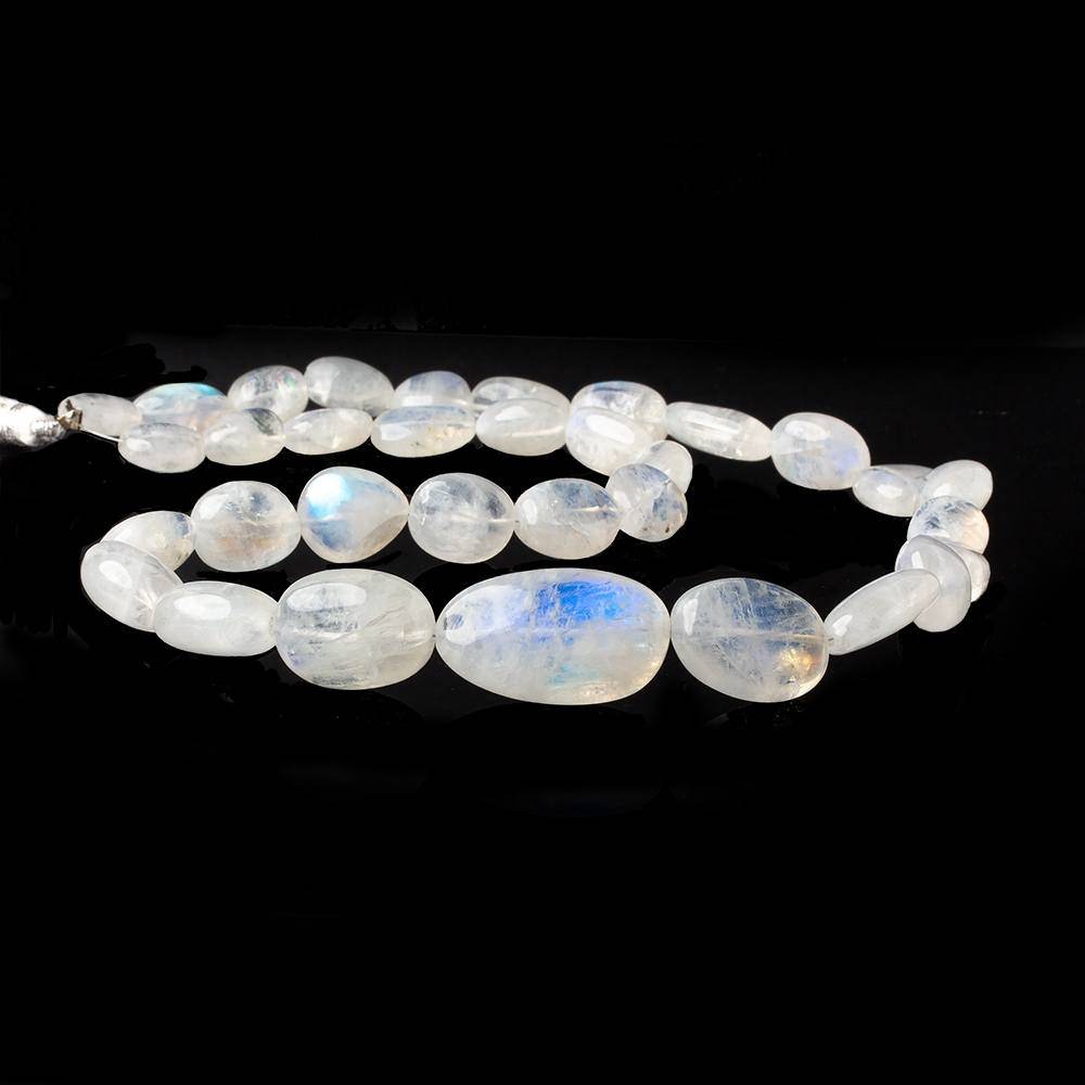 11x8-26x15mm Rainbow Moonstone Plain Nugget Beads 18 inches 33 pcs AAA - Beadsofcambay.com