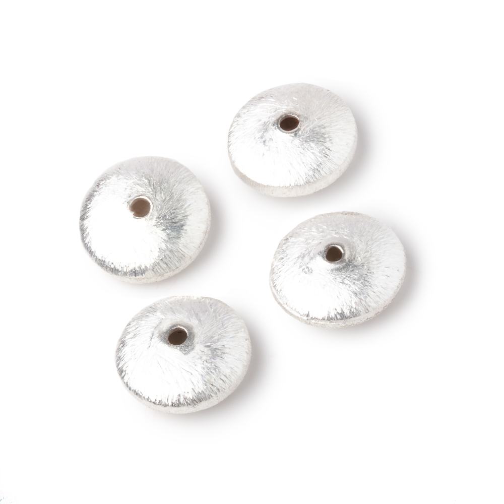 12mm Silver Rondelle Spacer Beads