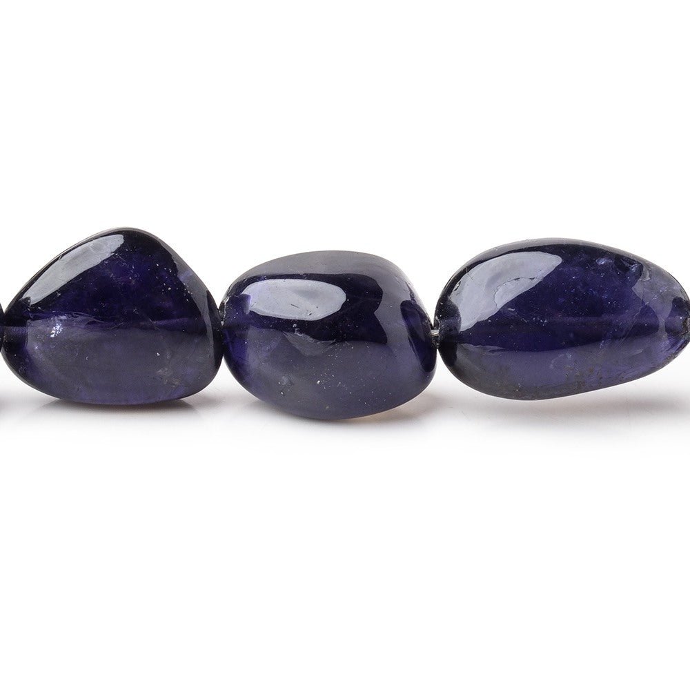 12x10-19x12mm Iolite Plain Nugget Beads 20 inch 33 pieces AAA - Beadsofcambay.com