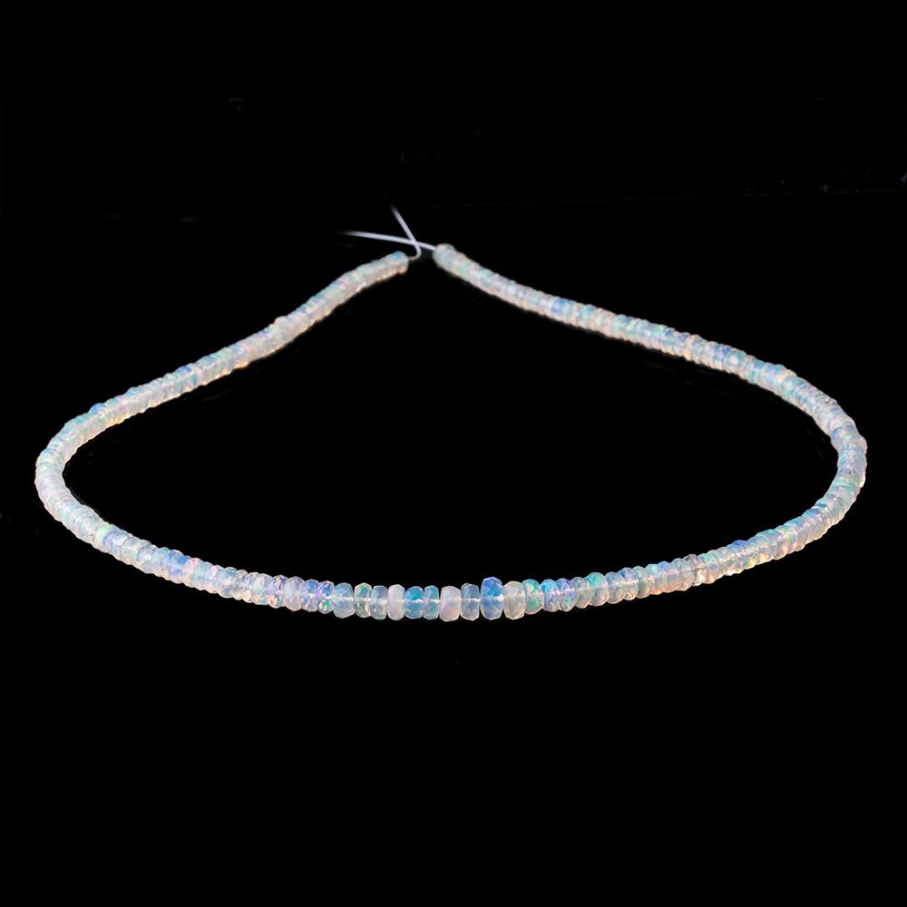 2-5mm Ethiopian Opal Faceted Rondelle Beads 16 inch 230 pieces AA - Beadsofcambay.com