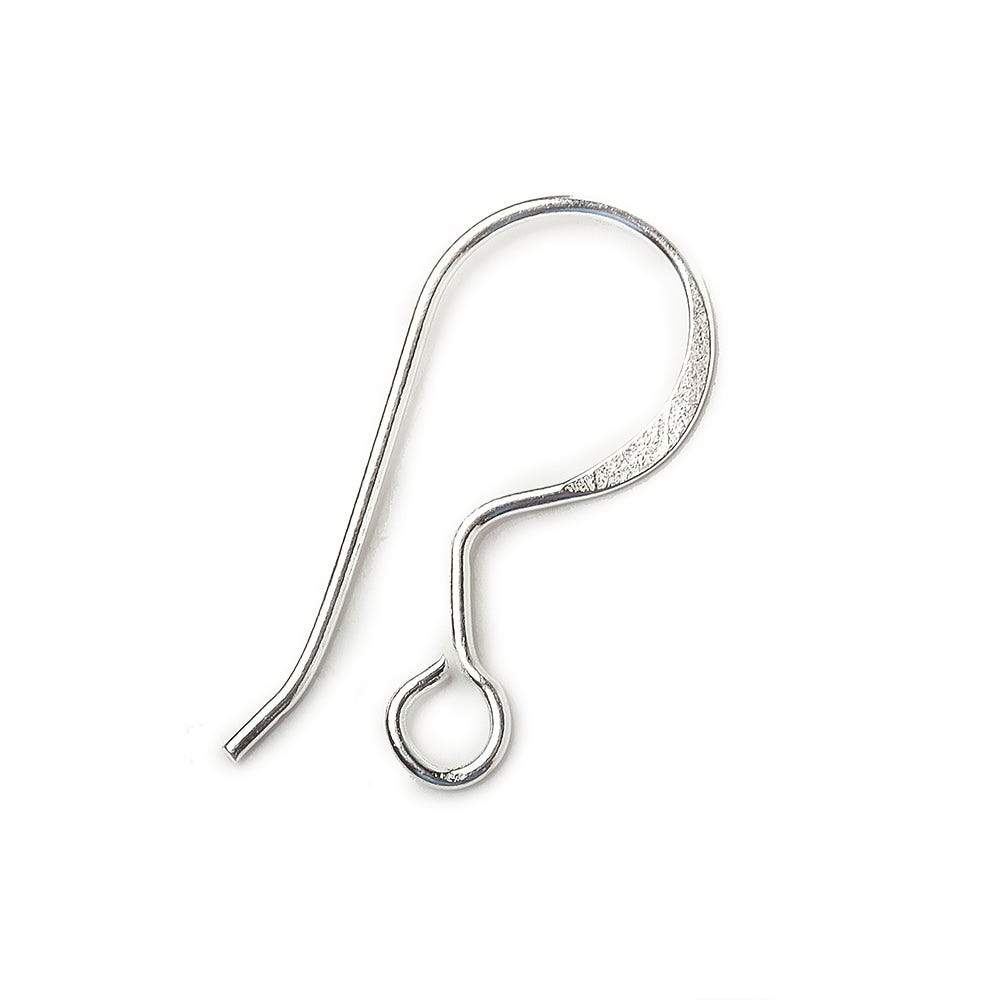Wholesale Sterling Silver 19mm Fish Hook Earwire - 100 Pieces