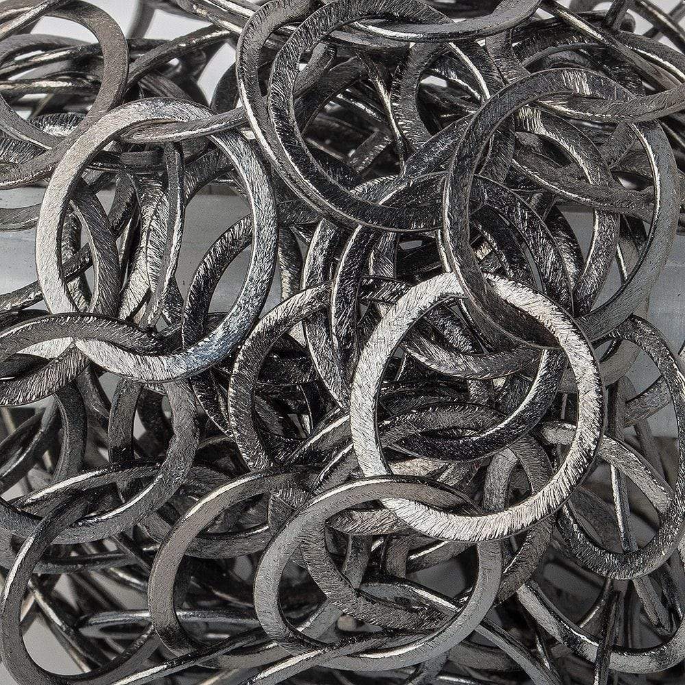Black Plated Big & Thick Round Ring 15mm Link Chain Sold per Foot Jewellery  Making Wholesale Rate Chains Gun Metal Jewelry Chain 