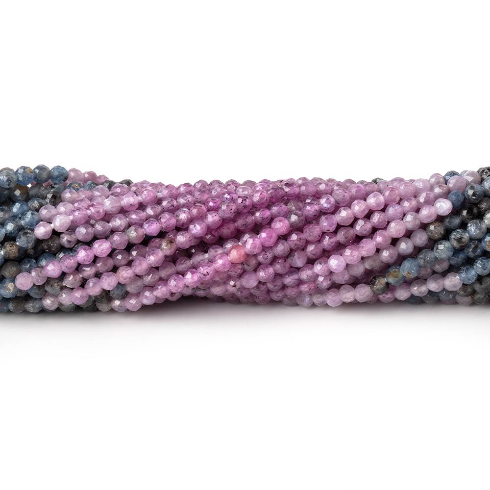 8 inch, 4mm 6mm, Pink Sapphire Faceted popular Large Size Rondelle Beads, Sapphire Beads