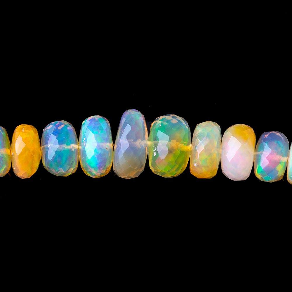 3-9mm Golden Ethiopian Opal Faceted Rondelles 16 inch 122 beads AAA - Beadsofcambay.com