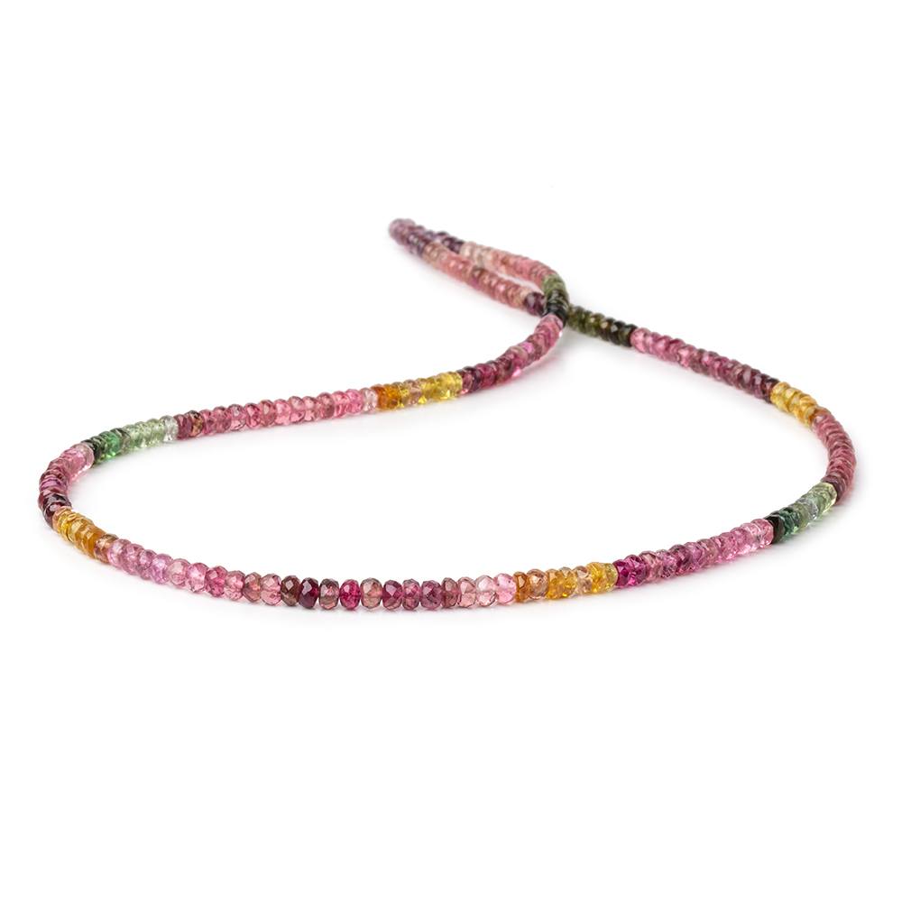 Faceted Multi Colors Diamond Beads