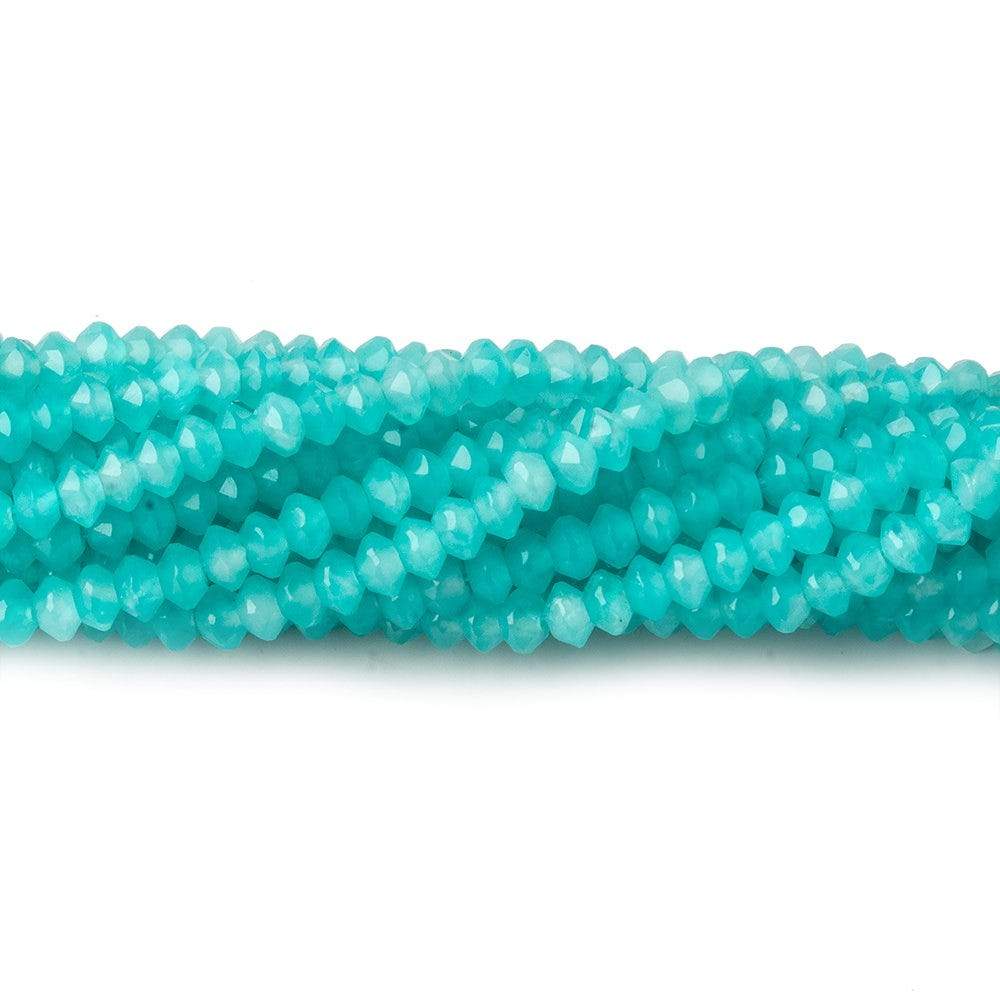 3mm Amazonite Micro Faceted Disc Rondelle Beads 13 inch 165 pieces - Beadsofcambay.com