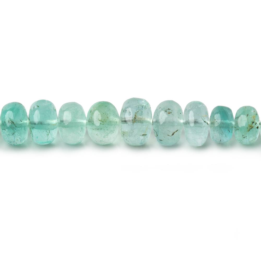 4-6mm Emerald Plain Rondelle Beads 18 inch 154 pieces AAA - Beadsofcambay.com