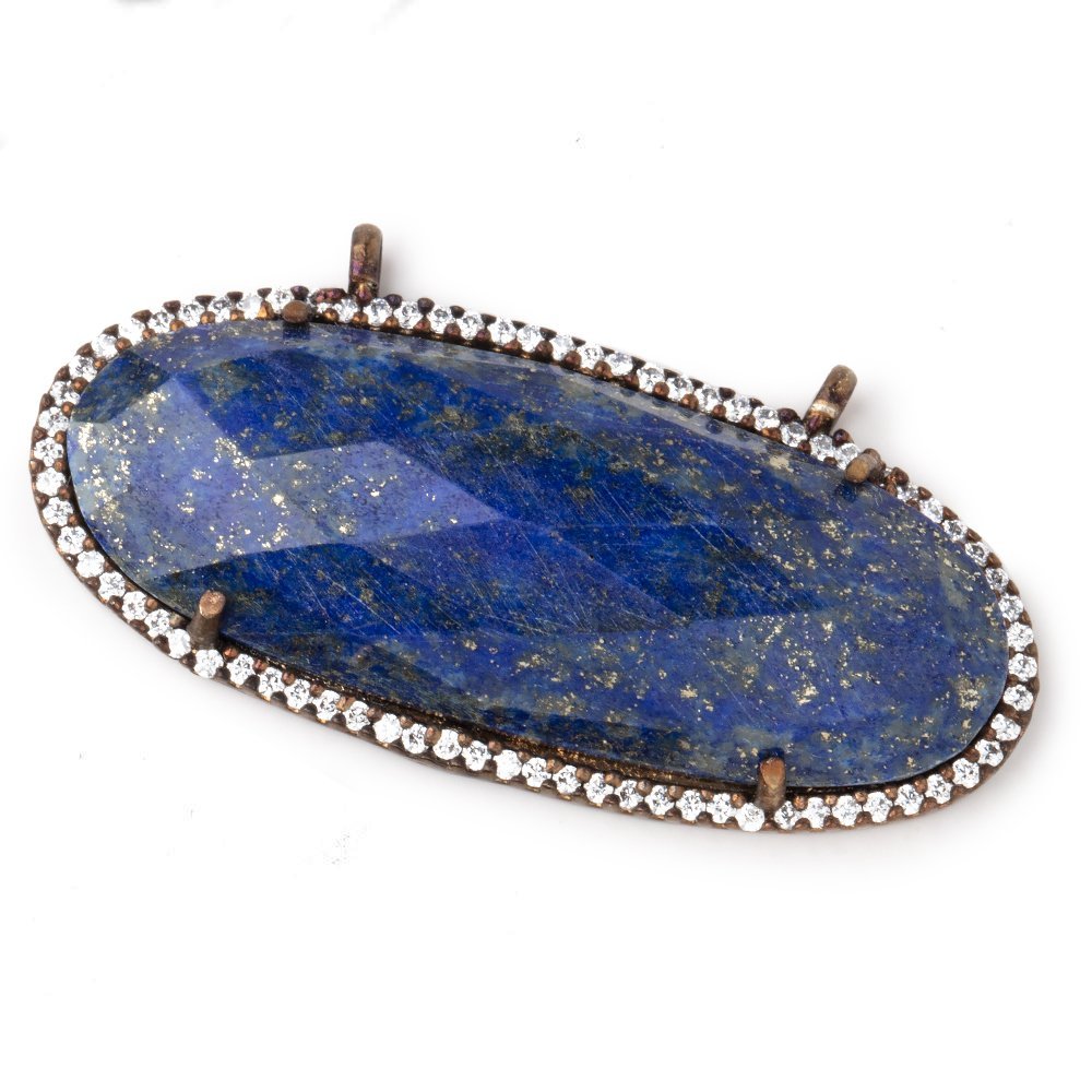 BEADIA Natural Lapis Lazuli Spacer Beads Caps Loose Semi Gemstone for  Beading Jewelry Making 6mmx3mm 38cm