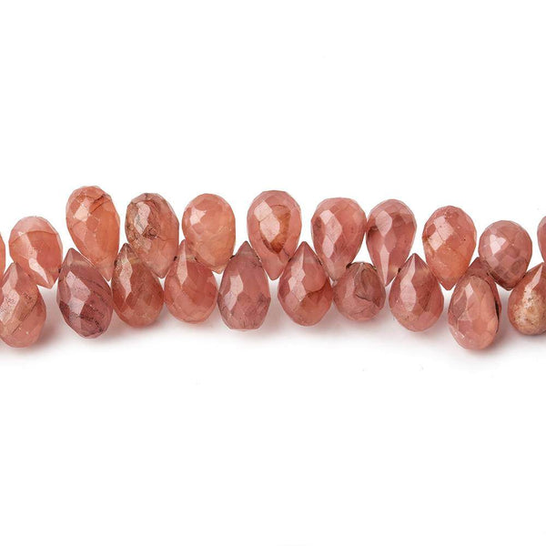 Rhodochrosite Faceted Rondelle Large Hole Size Beads 4 mm - 1 mm