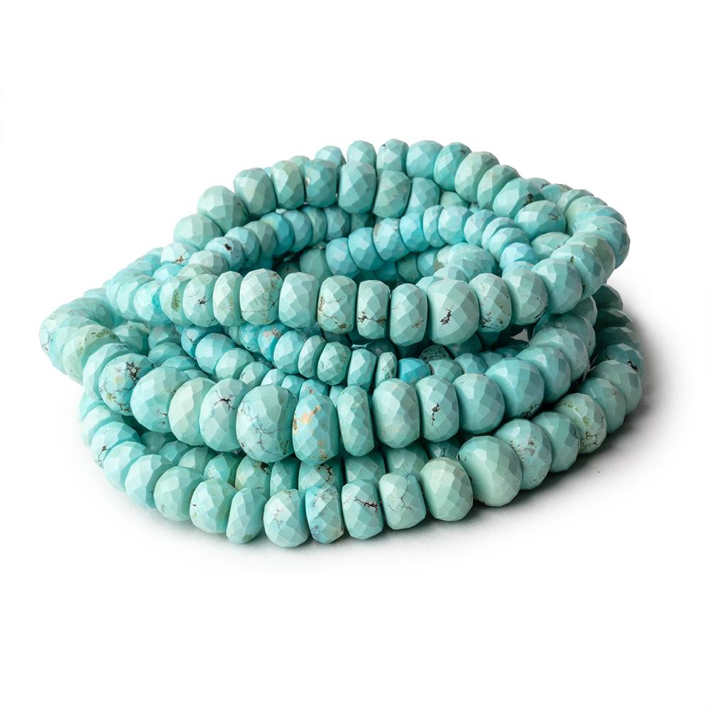5-9mm Serpentine Faceted Rondelle Beads 16 inch 93 pieces