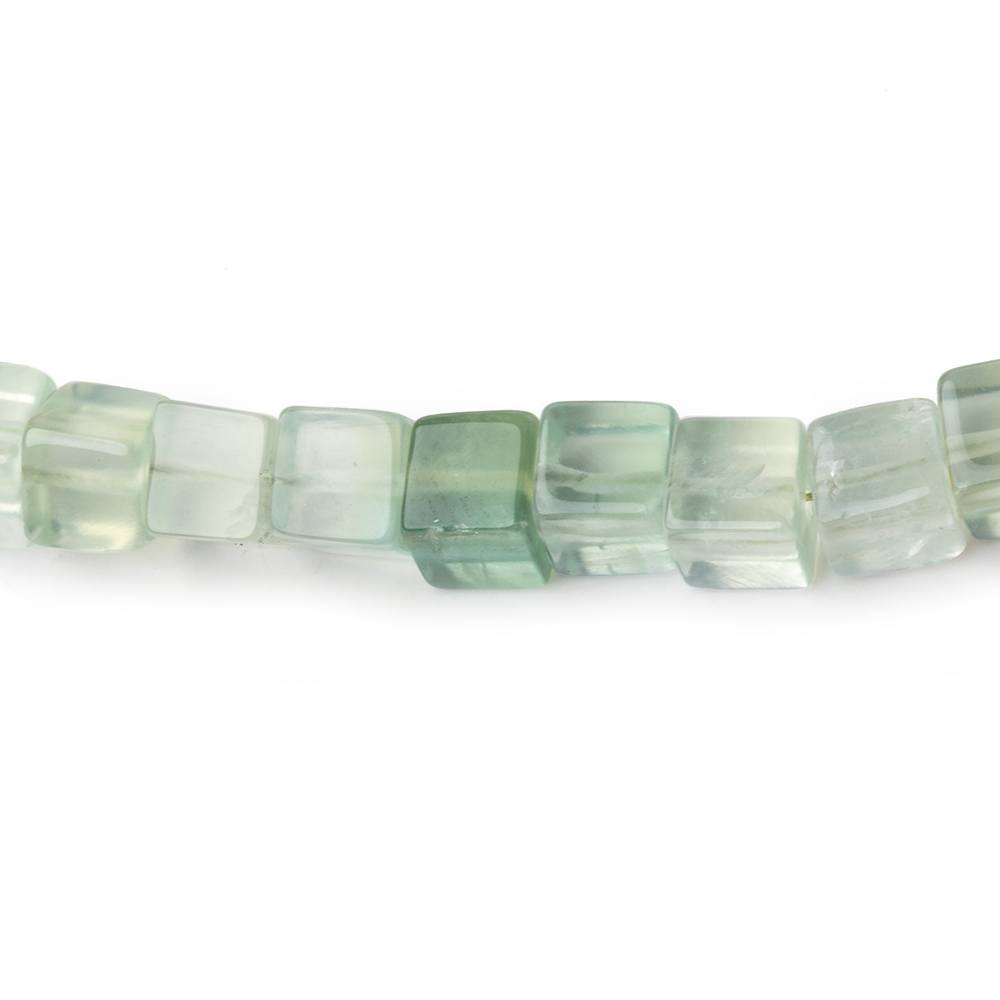 5mm Prehnite Plain Cube Beads 16 inches 78 pieces - Beadsofcambay.com