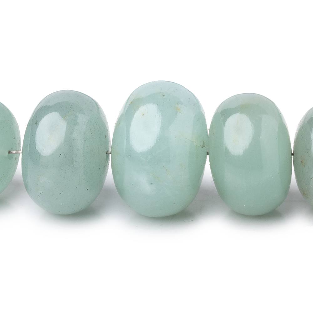 6 Pieces Milky Aquamarine Smooth Egg Center Drill Natural Gemstone on sale Beads Strand | 13.5x9.5 mm | Aquamarine Beads