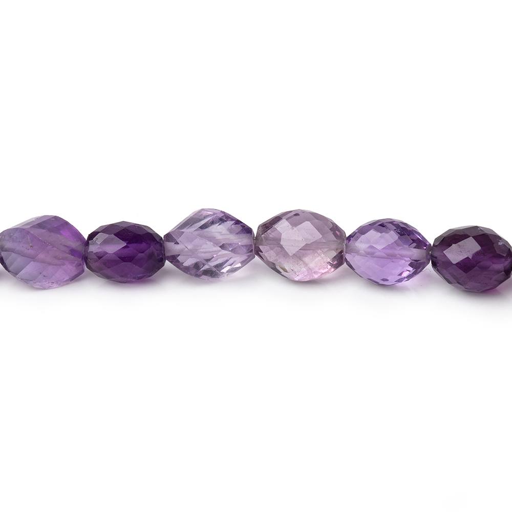 6x4-11x7mm Shaded Amethyst Multiple Shaped Beads 16 inch 53 pieces - Beadsofcambay.com