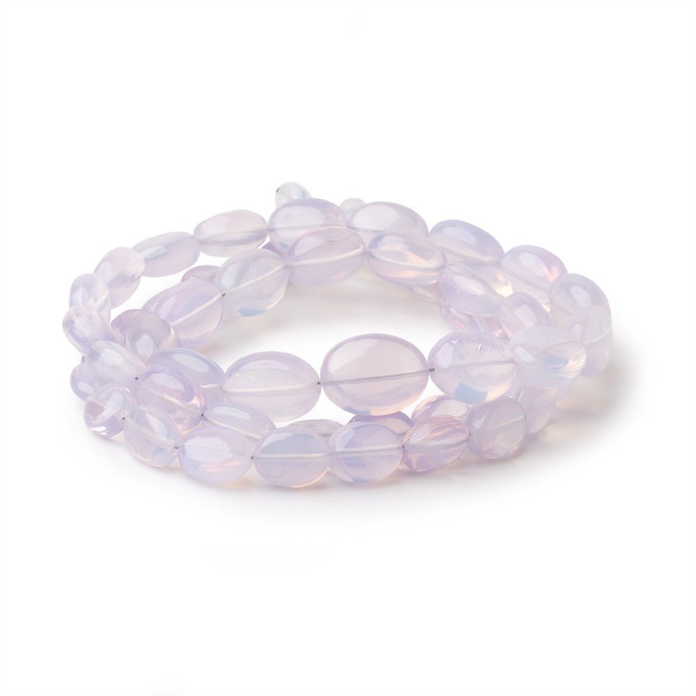 6x4-12x9mm Lavender Quartz Plain Oval Beads 20 inch 58 pieces AA - Beadsofcambay.com