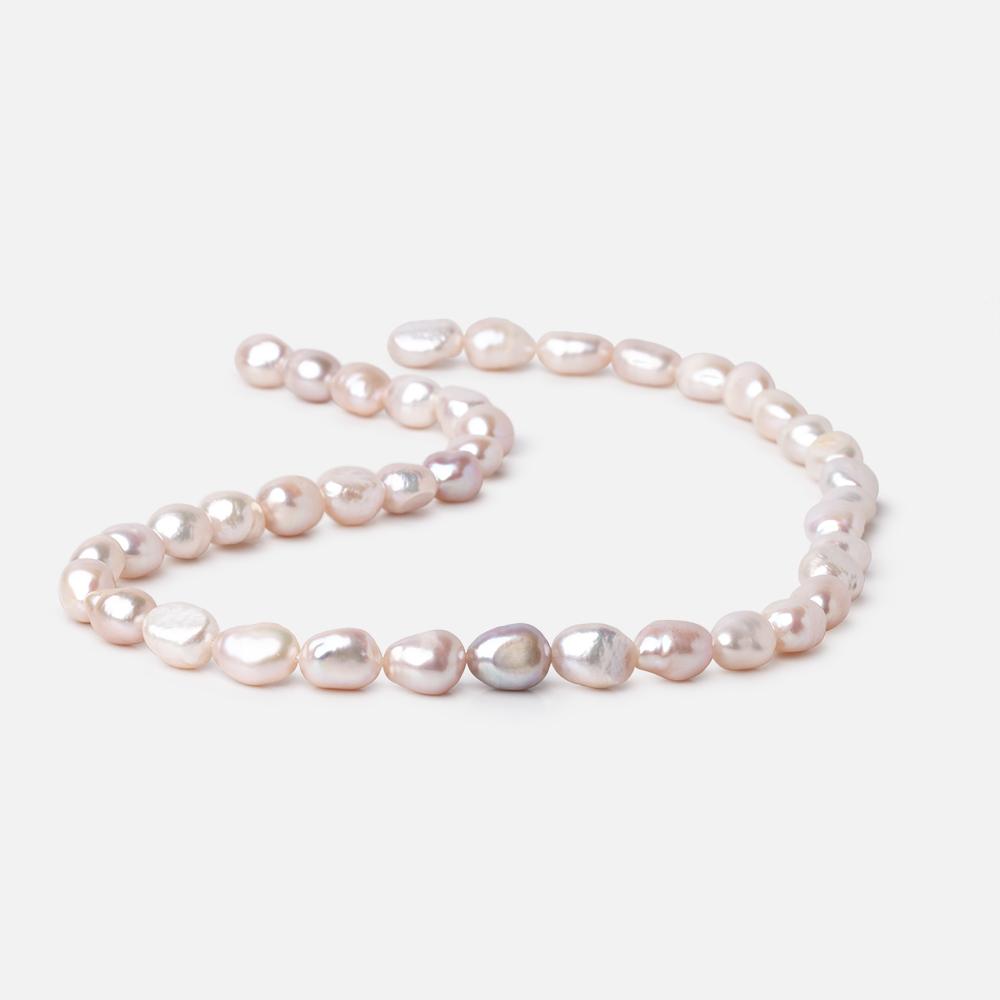 8.5-10mm Ballet Pink Baroque Freshwater Pearls 15.5 inch 40 Beads - Beadsofcambay.com