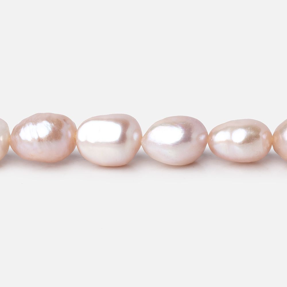 8.5-10mm Ballet Pink Baroque Freshwater Pearls 15.5 inch 40 Beads - Beadsofcambay.com