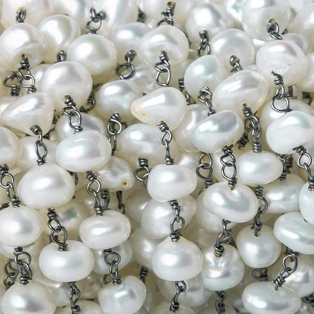 3.5-5 mm Natural White Keshi Nugget Freshwater Pearl Beads Center Drilled  Keshi Pearls Genuine Freshwater Tiny Keshi Nugget Pearls #234